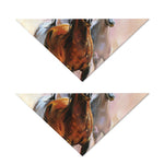 Running Horses Painting Print Dog Bandana