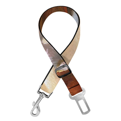 Running Horses Painting Print Dog Seat Belt