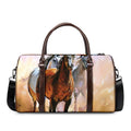Running Horses Painting Print Duffel Bag