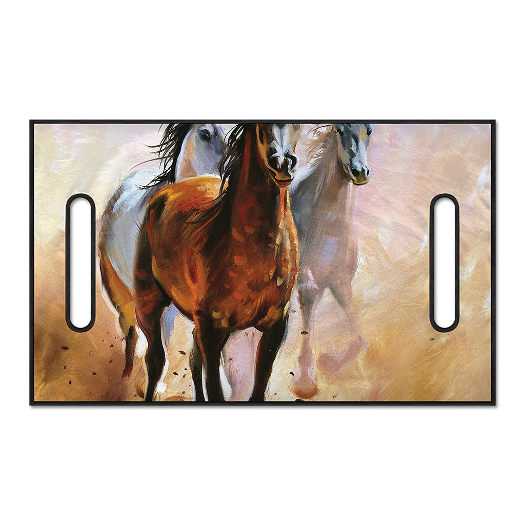 Running Horses Painting Print Golf Cart Seat Cover
