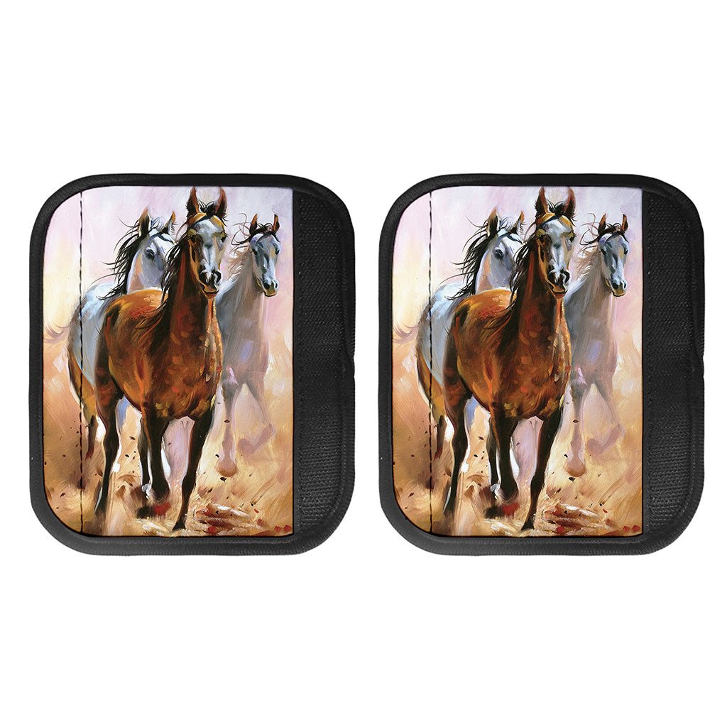 Running Horses Painting Print Handle Covers