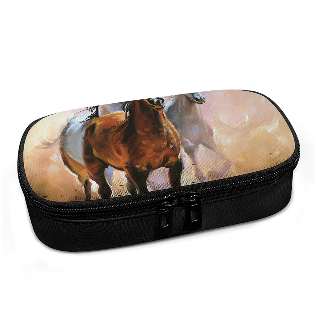 Running Horses Painting Print Insulin Cooler Travel Case