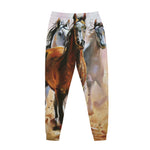 Running Horses Painting Print Jogger Pants