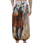 Running Horses Painting Print Lantern Pants