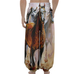 Running Horses Painting Print Lantern Pants