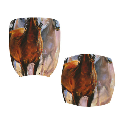 Running Horses Painting Print Office Chair Cover
