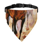 Running Horses Painting Print Over The Collar Dog Bandana
