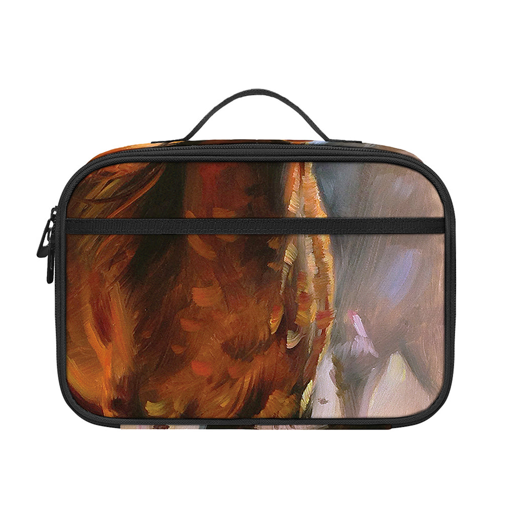 Running Horses Painting Print Portable Lunch Bag