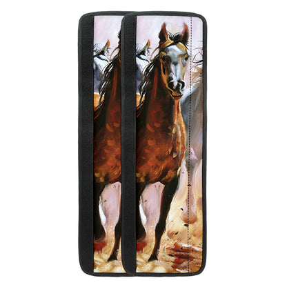 Running Horses Painting Print Refrigerator Handle Covers