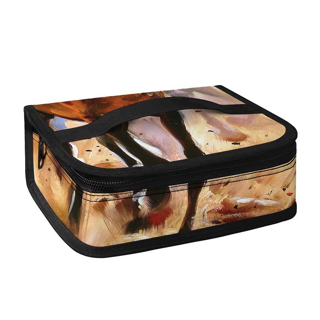 Running Horses Painting Print Small Lunch Bag