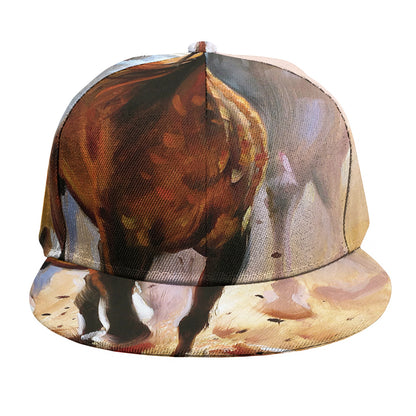 Running Horses Painting Print Snapback Cap