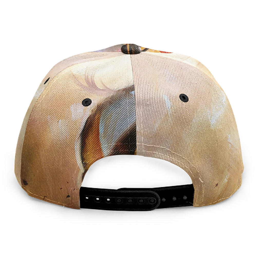 Running Horses Painting Print Snapback Cap