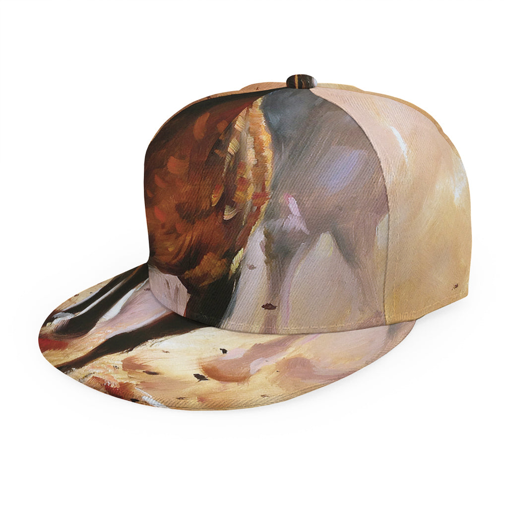 Running Horses Painting Print Snapback Cap