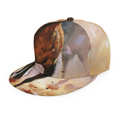 Running Horses Painting Print Snapback Cap