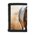 Running Horses Painting Print Trifold Wallet