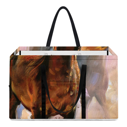 Running Horses Painting Print Utility Tote Bag