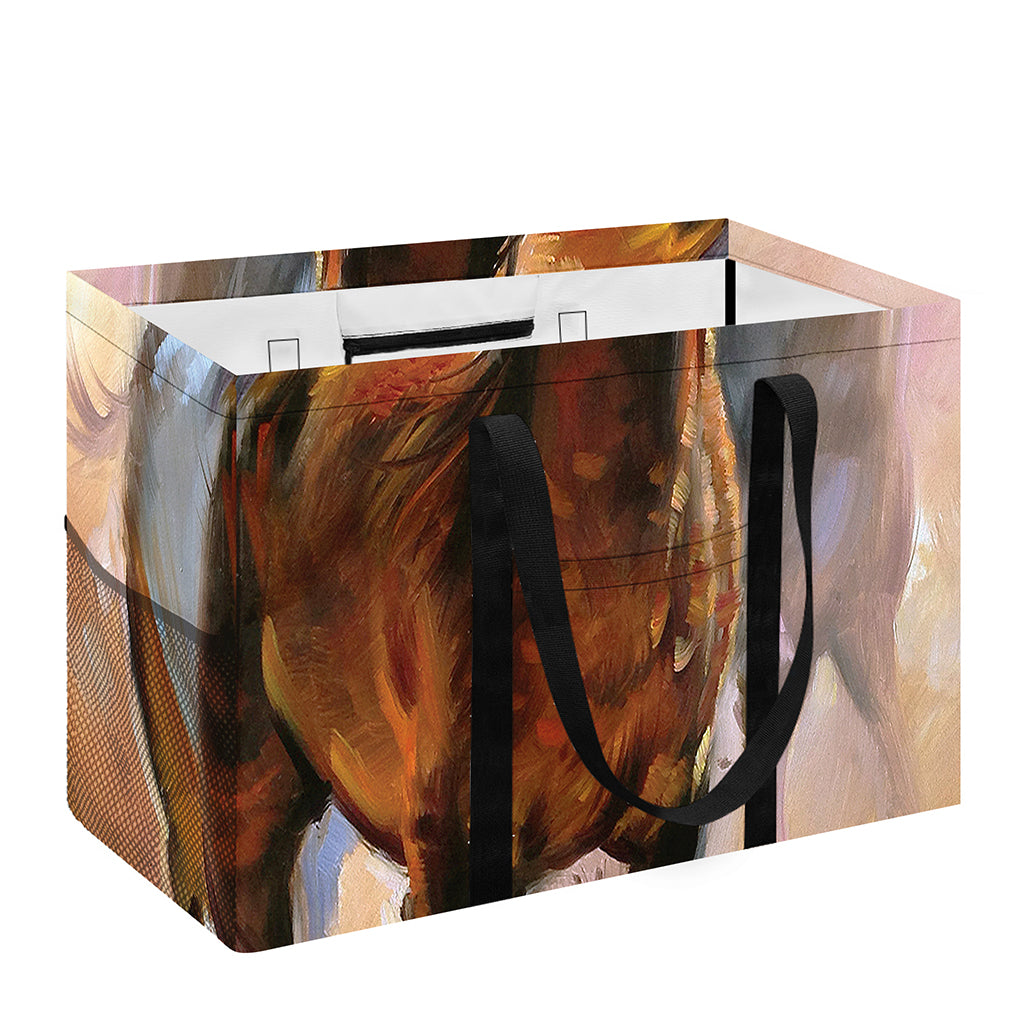 Running Horses Painting Print Utility Tote Bag