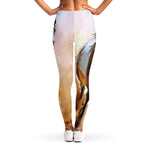 Running Horses Painting Print Women's Leggings
