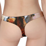 Running Horses Painting Print Women's Thong