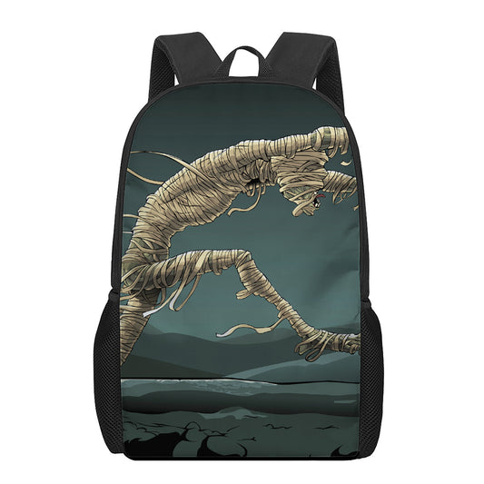 Running Mummy Print 17 Inch Backpack