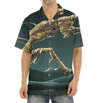 Running Mummy Print Aloha Shirt