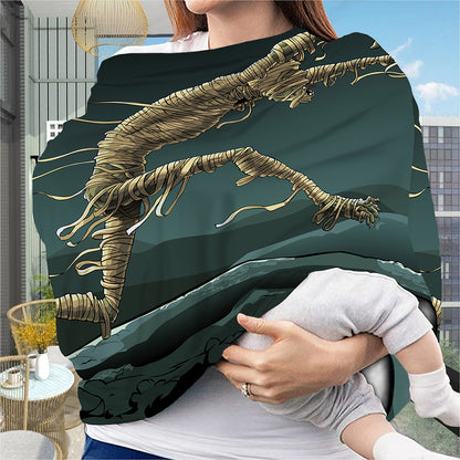 Running Mummy Print Baby Seat Cover