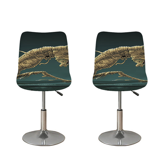 Running Mummy Print Bar Stool Covers