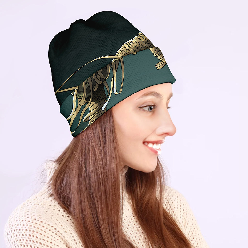 Running Mummy Print Beanie