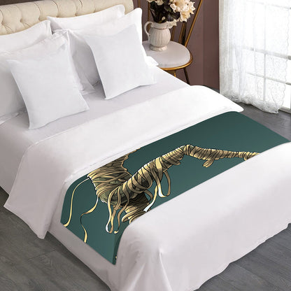 Running Mummy Print Bed Runner