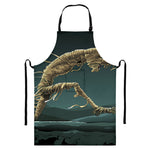 Running Mummy Print Bib Apron With Pocket