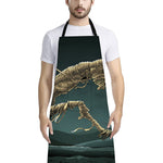 Running Mummy Print Bib Apron With Pocket