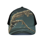Running Mummy Print Black Mesh Trucker Cap