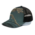 Running Mummy Print Black Mesh Trucker Cap
