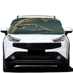 Running Mummy Print Car Windshield Snow Cover