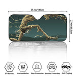 Running Mummy Print Car Windshield Sun Shade