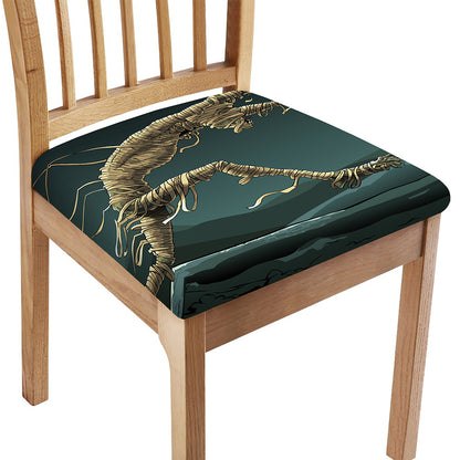 Running Mummy Print Chair Cushion Cover