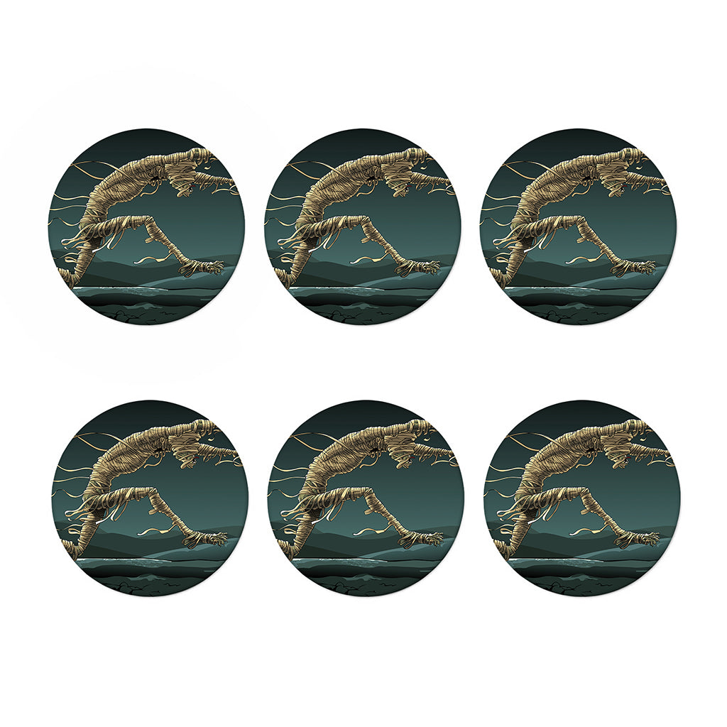 Running Mummy Print Coaster Set