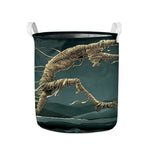 Running Mummy Print Collapsible Laundry Basket