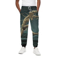 Running Mummy Print Cotton Sweatpants