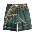 Running Mummy Print Cotton Shorts