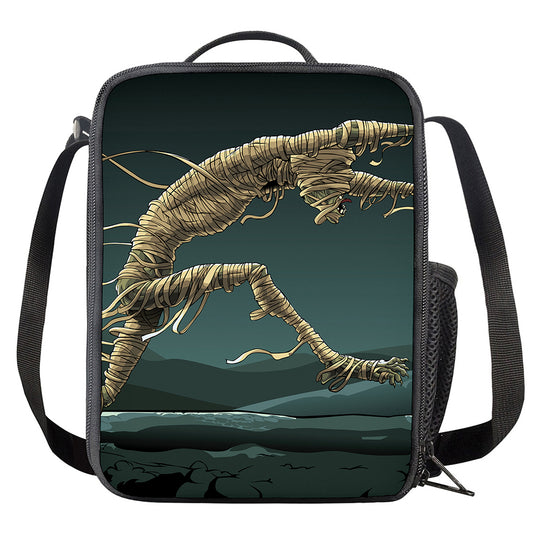 Running Mummy Print Crossbody Lunch Bag