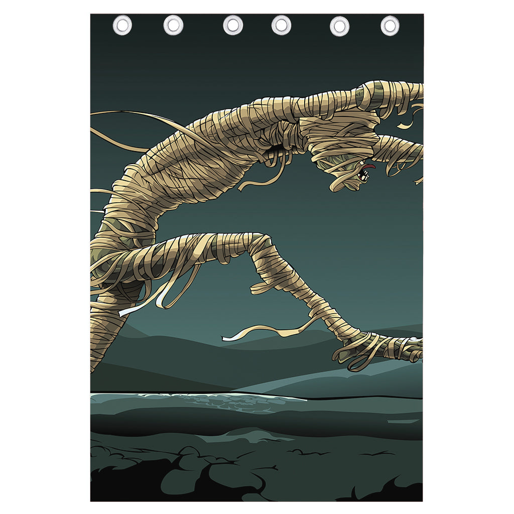Running Mummy Print Curtain