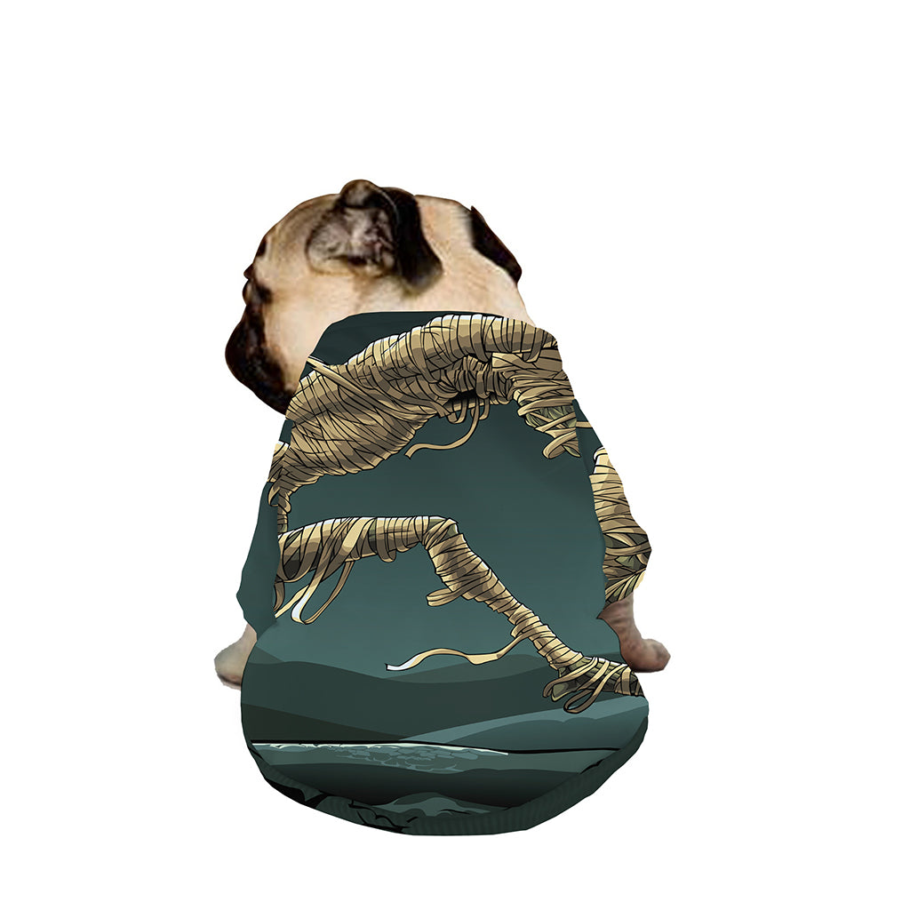 Running Mummy Print Dog Zip Up Jacket