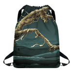 Running Mummy Print Drawstring Backpack