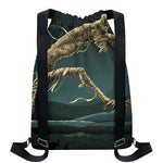 Running Mummy Print Drawstring Backpack
