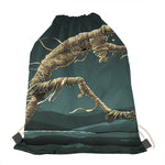 Running Mummy Print Drawstring Bag