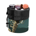 Running Mummy Print Drawstring Makeup Bag