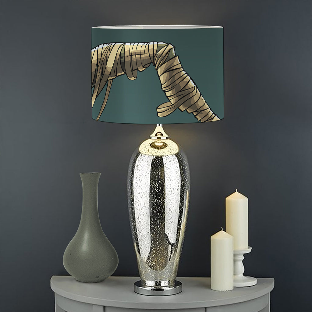 Running Mummy Print Drum Lamp Shade