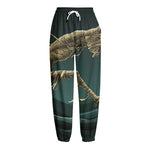Running Mummy Print Fleece Lined Knit Pants