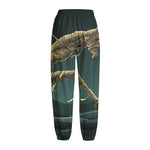 Running Mummy Print Fleece Lined Knit Pants
